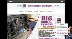 Desktop Screenshot of bigscreenexpress.com