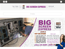Tablet Screenshot of bigscreenexpress.com